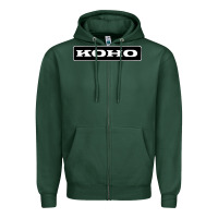 Sports Green Koho Zipper Hoodie - linhVisuals
