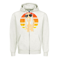 Oatmeal Heather retro basset hound t shirt men women kids gift t shirt Zipper Hoodie - linhVisuals