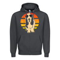 Smoke retro basset hound t shirt men women kids gift t shirt Zipper Hoodie - linhVisuals