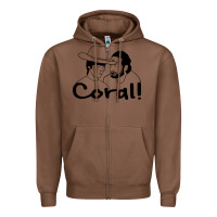 Chestnut the walking dead  coral Zipper Hoodie - linhVisuals