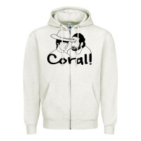Oatmeal Heather the walking dead  coral Zipper Hoodie - linhVisuals