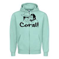 Seafoam the walking dead  coral Zipper Hoodie - linhVisuals