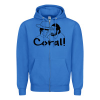 True Royal the walking dead  coral Zipper Hoodie - linhVisuals