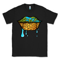 Black summer vibes pineapple lips Classic Tee - Jasminsmagicworld
