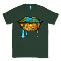 Sports Green summer vibes pineapple lips Classic Tee - Jasminsmagicworld