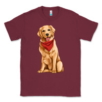 Burgundy golden retriever Classic Tee - Artiststas