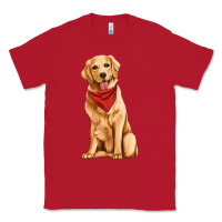 Red golden retriever Classic Tee - Artiststas