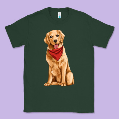 Golden Retriever Classic Tee Designed By Artiststas