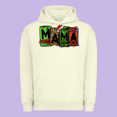 Christmas Mama Urban Hoodie Designed By Jasminsmagicworld