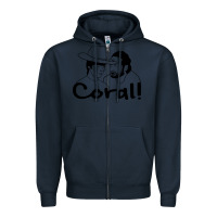 Navy the walking dead  coral Zipper Hoodie - linhVisuals
