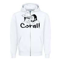 White the walking dead  coral Zipper Hoodie - linhVisuals