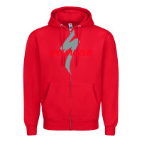 Red Specialized Bikes Bicycle Zipper Hoodie - linhVisuals