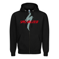 Black Specialized Bikes Bicycle Zipper Hoodie - linhVisuals