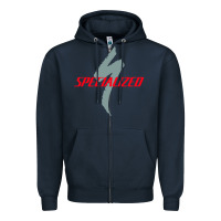 Navy Specialized Bikes Bicycle Zipper Hoodie - linhVisuals