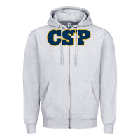 Heather Grey CSP, concordia university st paul, apparel Zipper Hoodie - linhVisuals
