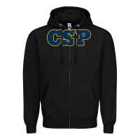 Black CSP, concordia university st paul, apparel Zipper Hoodie - linhVisuals