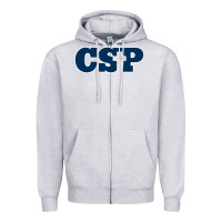 Heather Grey CSP, concordia university st paul, apparel Zipper Hoodie - linhVisuals