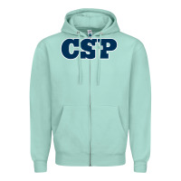 Seafoam CSP, concordia university st paul, apparel Zipper Hoodie - linhVisuals