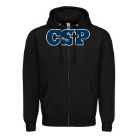 Black CSP, concordia university st paul, apparel Zipper Hoodie - linhVisuals