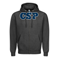 Charcoal Heather CSP, concordia university st paul, apparel Zipper Hoodie - linhVisuals