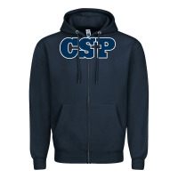 Navy CSP, concordia university st paul, apparel Zipper Hoodie - linhVisuals