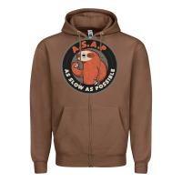 Chestnut as slow as possible Zipper Hoodie - linhVisuals