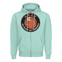 Seafoam as slow as possible Zipper Hoodie - linhVisuals