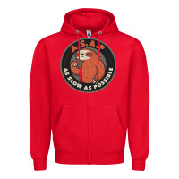 Red as slow as possible Zipper Hoodie - linhVisuals