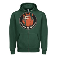Sports Green as slow as possible Zipper Hoodie - linhVisuals