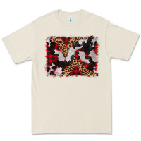 Bone cowhide buffalo plaid leopad background Premium Tee - CowCowDesign