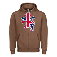 Chestnut great britain national Zipper Hoodie - linhVisuals
