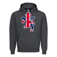 Smoke great britain national Zipper Hoodie - linhVisuals
