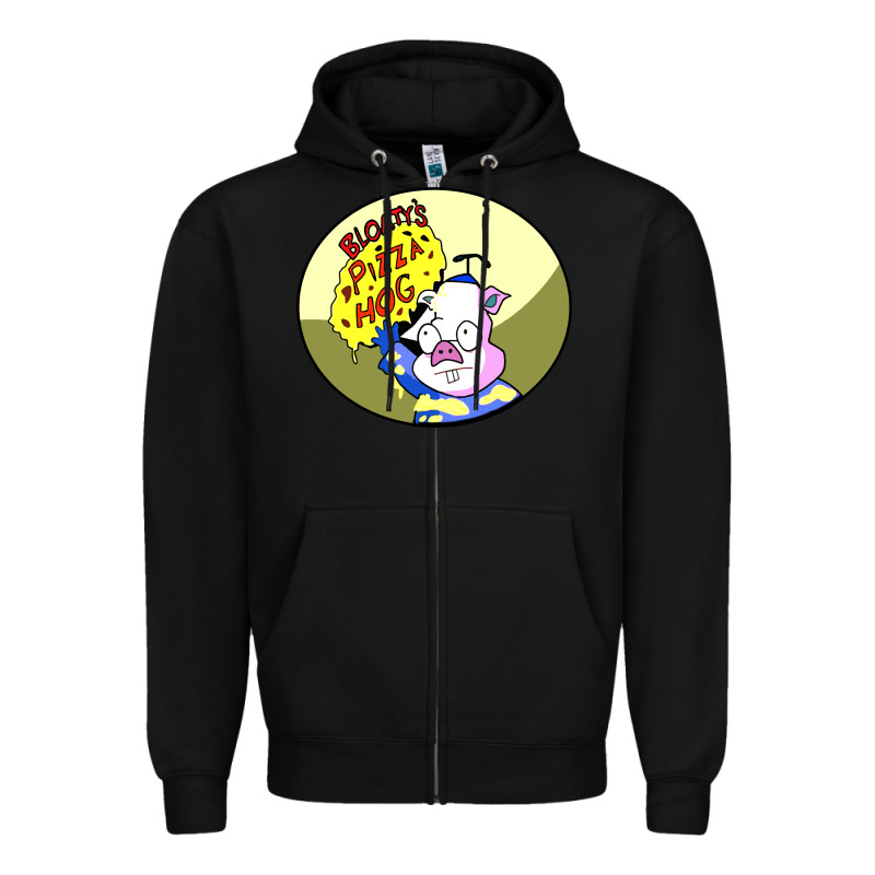 Bloaty Pizza Hog Zipper Hoodie by linhVisuals | Teevron