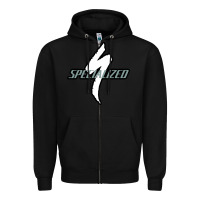 Black Specialized Bikes Bicycle Zipper Hoodie - linhVisuals