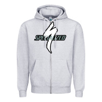 Heather Grey Specialized Bikes Bicycle Zipper Hoodie - linhVisuals