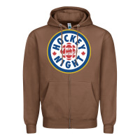 Chestnut hockey night in canada 1 Zipper Hoodie - linhVisuals