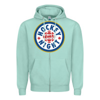 Seafoam hockey night in canada 1 Zipper Hoodie - linhVisuals