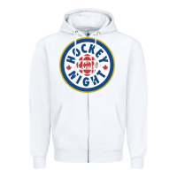White hockey night in canada 1 Zipper Hoodie - linhVisuals