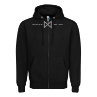 Black monarch eyes only Zipper Hoodie - linhVisuals