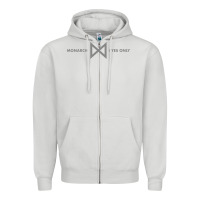 Dove Grey monarch eyes only Zipper Hoodie - linhVisuals