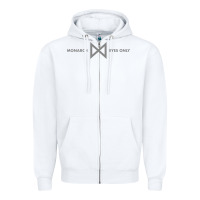 White monarch eyes only Zipper Hoodie - linhVisuals