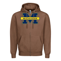 Chestnut michigan Zipper Hoodie - linhVisuals