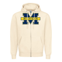 Sandshell michigan Zipper Hoodie - linhVisuals