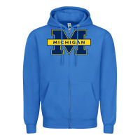 True Royal michigan Zipper Hoodie - linhVisuals