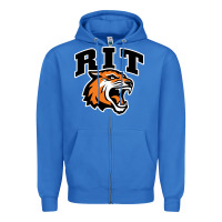 True Royal tiger Zipper Hoodie - linhVisuals