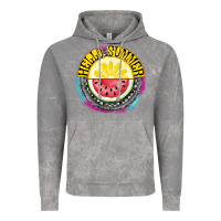 Cloud Rock Hello Summer Vintage Hoodie - CowhideDigitalArt
