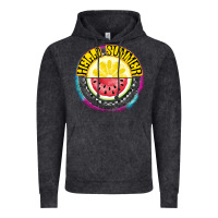 Vintage Black Hello Summer Vintage Hoodie - CowhideDigitalArt