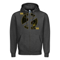 Charcoal Heather volbeat album art Zipper Hoodie - linhVisuals