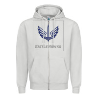 Dove Grey suitable-st-battlehawks-worn Zipper Hoodie - linhVisuals