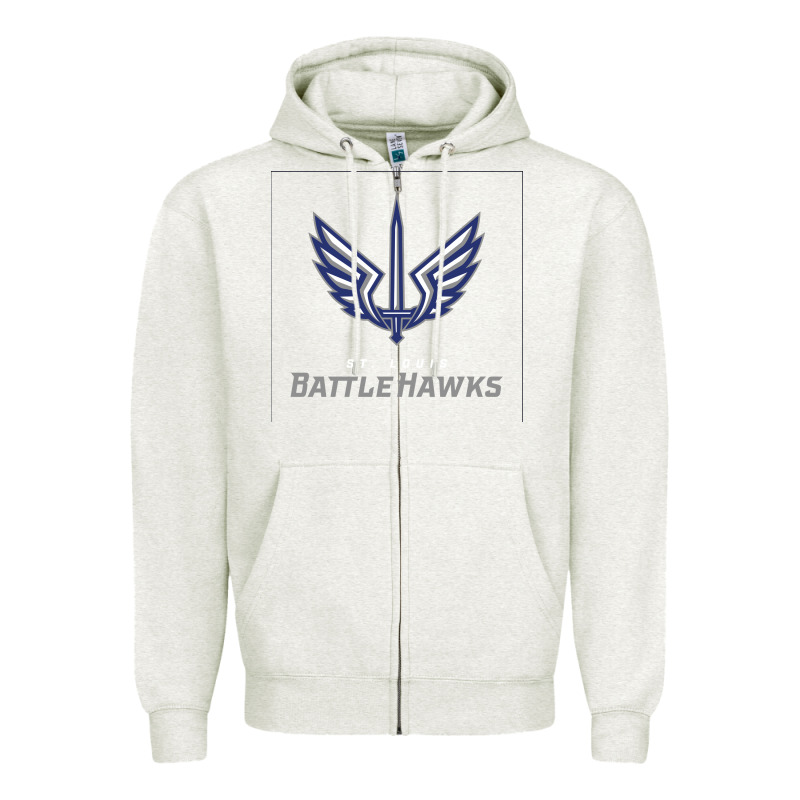 Suitable-st-battlehawks-worn Zipper Hoodie by linhVisuals | Teevron